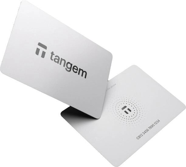 Аппаратный криптокошелек Tangem Wallet набор из 2 карт (белый) от компании Интернет-магазин marchenko - фото 1