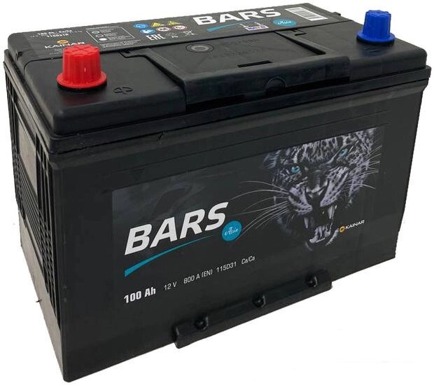 Автомобильный аккумулятор BARS Asia 100 JL+ (100 А·ч) от компании Интернет-магазин marchenko - фото 1