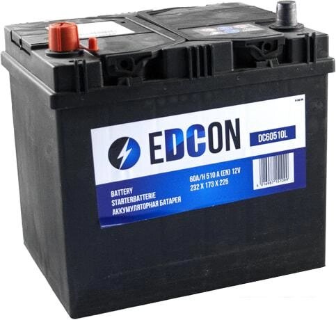 Автомобильный аккумулятор EDCON DC60510L (60 А·ч) от компании Интернет-магазин marchenko - фото 1