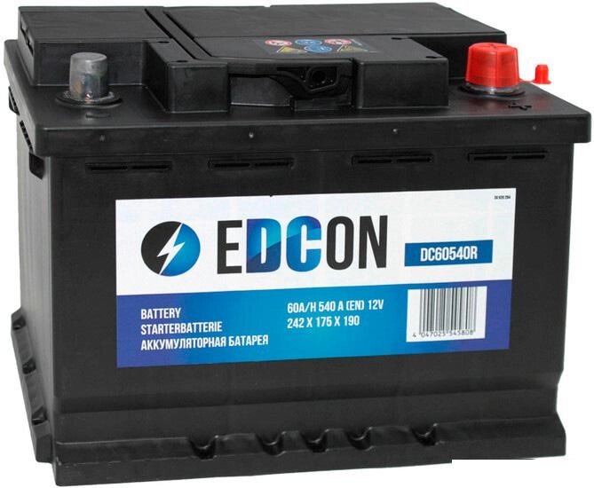 Автомобильный аккумулятор EDCON DC60540R (60 А·ч) от компании Интернет-магазин marchenko - фото 1