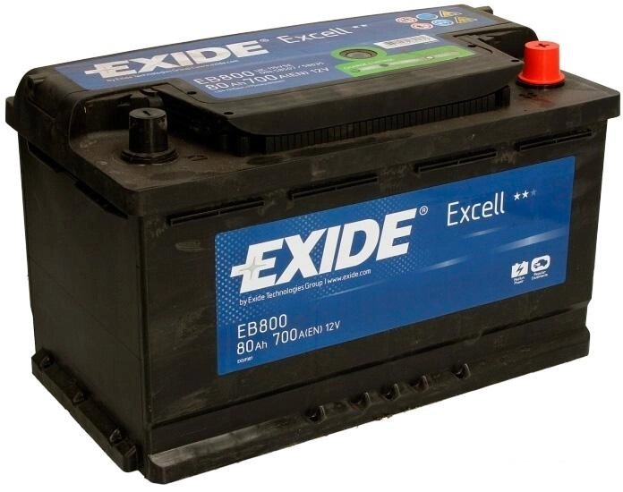 Автомобильный аккумулятор Exide Excell EB800 (80 А/ч) от компании Интернет-магазин marchenko - фото 1