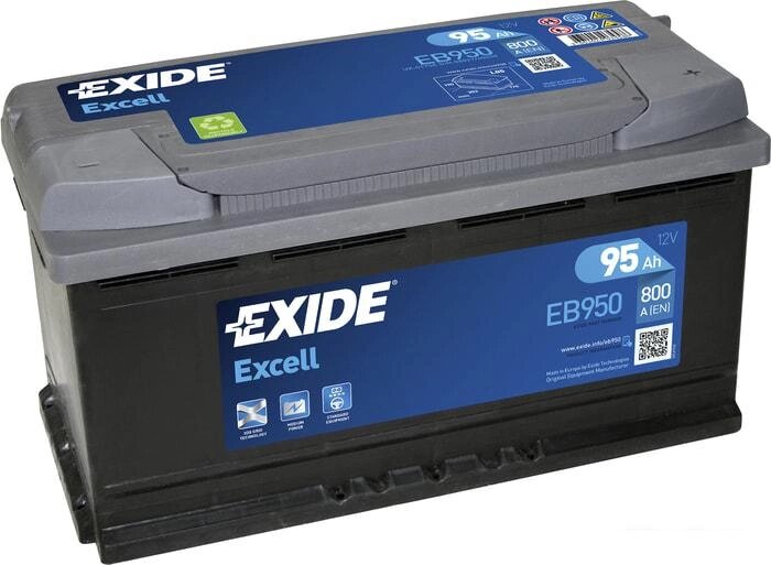 Автомобильный аккумулятор Exide Excell EB950 (95 А/ч) от компании Интернет-магазин marchenko - фото 1