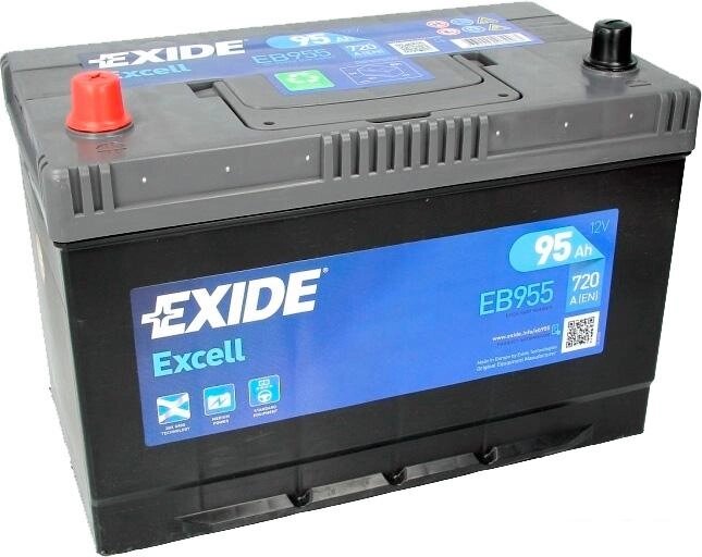 Автомобильный аккумулятор Exide Excell EB955 (95 А·ч) от компании Интернет-магазин marchenko - фото 1