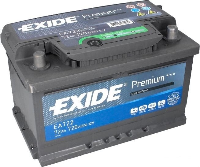 Автомобильный аккумулятор Exide Premium EA722 (72 А/ч) от компании Интернет-магазин marchenko - фото 1