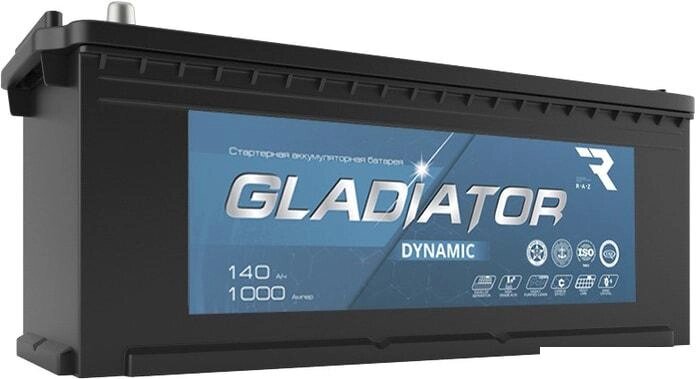 Автомобильный аккумулятор Gladiator Dynamic 6СТ-140L (3) (140 А·ч) от компании Интернет-магазин marchenko - фото 1