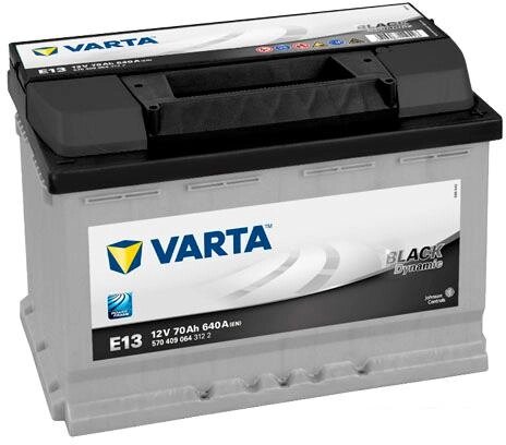 Автомобильный аккумулятор Varta Black Dynamic E13 570 409 064 (70 А/ч) от компании Интернет-магазин marchenko - фото 1