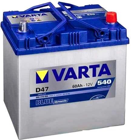 Автомобильный аккумулятор Varta Blue Dynamic D47 560 410 054 (60 А/ч) от компании Интернет-магазин marchenko - фото 1