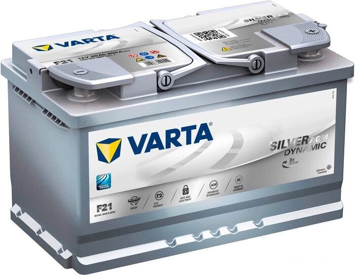Автомобильный аккумулятор Varta Silver Dynamic AGM 580 901 080 (80 А·ч) от компании Интернет-магазин marchenko - фото 1