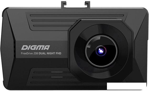 Автомобильный видеорегистратор Digma FreeDrive 208 Dual Night FHD от компании Интернет-магазин marchenko - фото 1