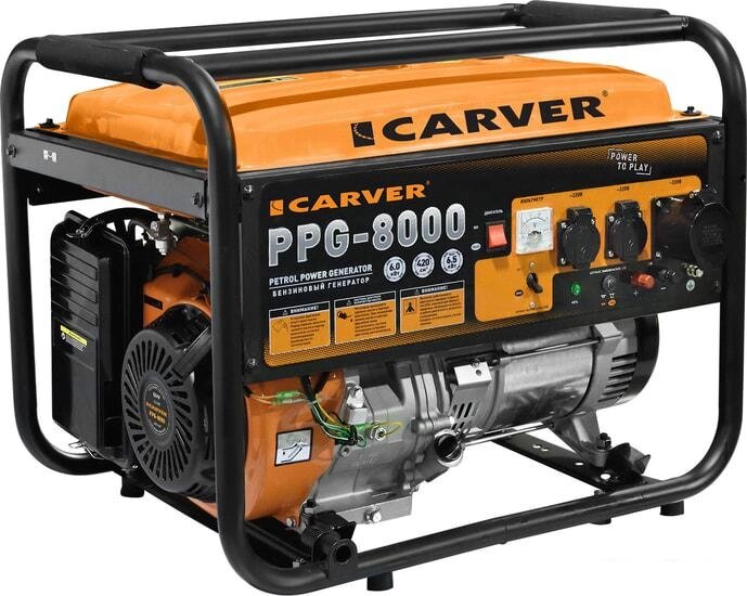 Бензиновый генератор Carver PPG-8000 от компании Интернет-магазин marchenko - фото 1