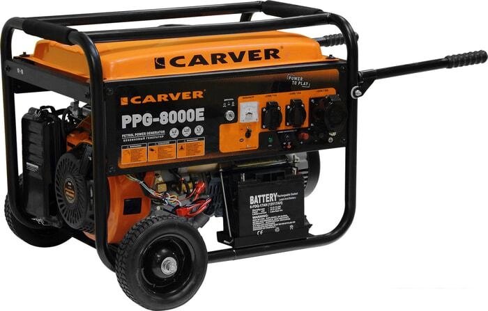 Бензиновый генератор Carver PPG-8000E от компании Интернет-магазин marchenko - фото 1