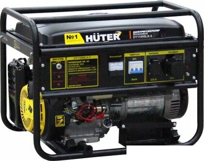 Бензиновый генератор Huter DY11000LX-3 от компании Интернет-магазин marchenko - фото 1