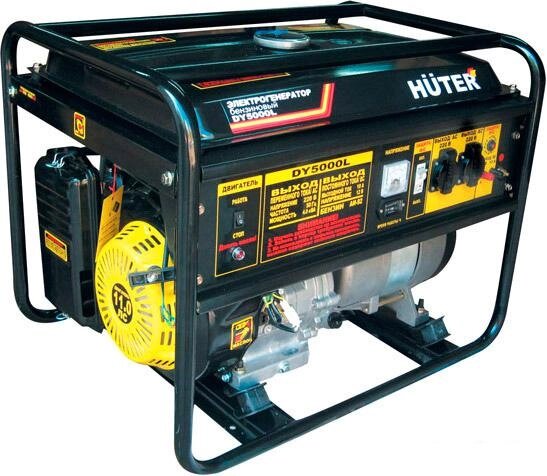 Бензиновый генератор Huter DY5000L от компании Интернет-магазин marchenko - фото 1