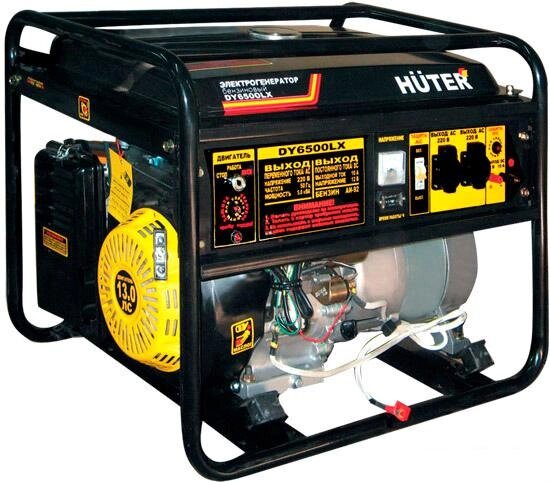 Бензиновый генератор Huter DY6500LX от компании Интернет-магазин marchenko - фото 1