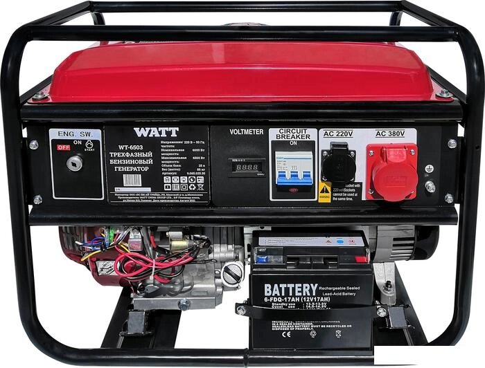 Бензиновый генератор WATT WT-6503 от компании Интернет-магазин marchenko - фото 1