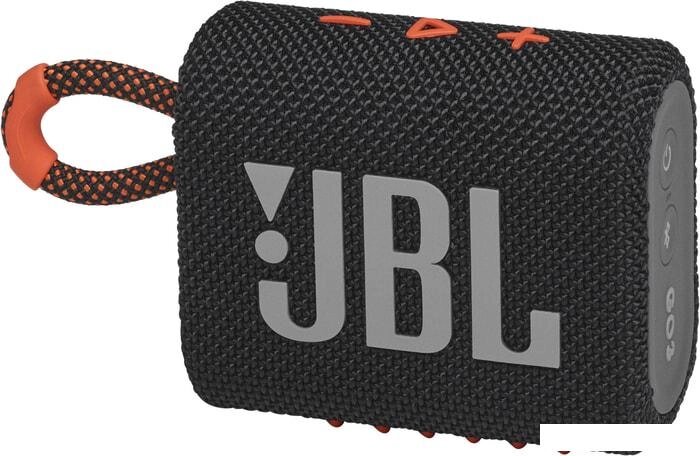 Беспроводная колонка JBL Go 3 (черный/оранжевый) от компании Интернет-магазин marchenko - фото 1