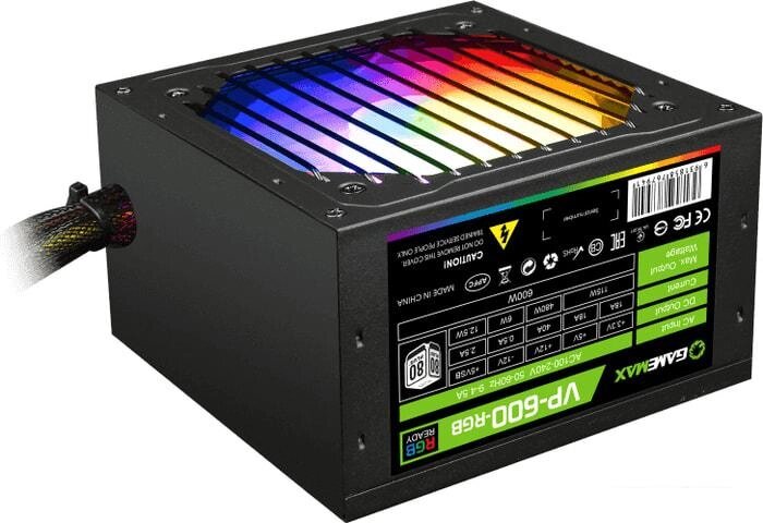 Блок питания GameMax VP-600-RGB от компании Интернет-магазин marchenko - фото 1
