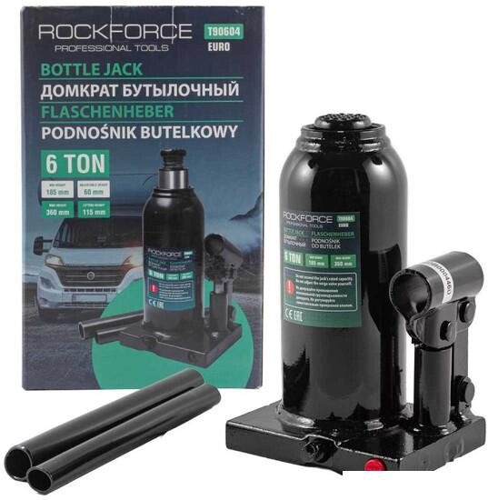 Бутылочный домкрат RockForce RF-T90604(Euro) 6т от компании Интернет-магазин marchenko - фото 1
