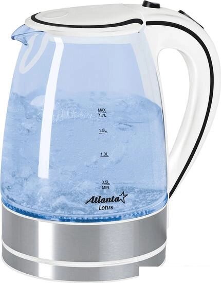 Чайник Atlanta ATH-691 (белый/черный) от компании Интернет-магазин marchenko - фото 1
