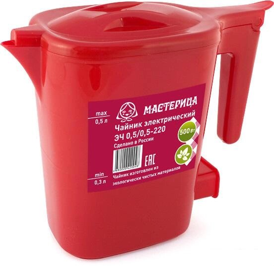 Чайник Мастерица ЭЧ 0.5/0.5-220 (красный) от компании Интернет-магазин marchenko - фото 1