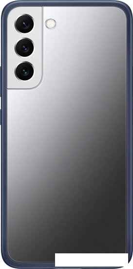 Чехол для телефона Samsung Frame Cover для S22+ (прозрачный с темно-синей рамкой) от компании Интернет-магазин marchenko - фото 1