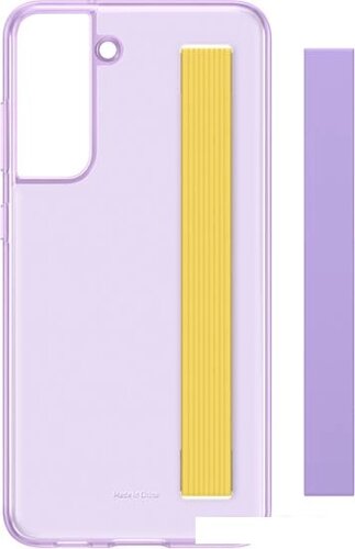 Чехол для телефона Samsung Slim Strap Cover S21 FE (фиолетовый)