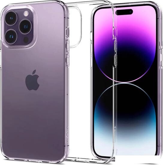 Чехол для телефона Spigen Liquid Crystal iPhone 14 Pro Max Crystal Clear ACS04809 (прозрачный) от компании Интернет-магазин marchenko - фото 1