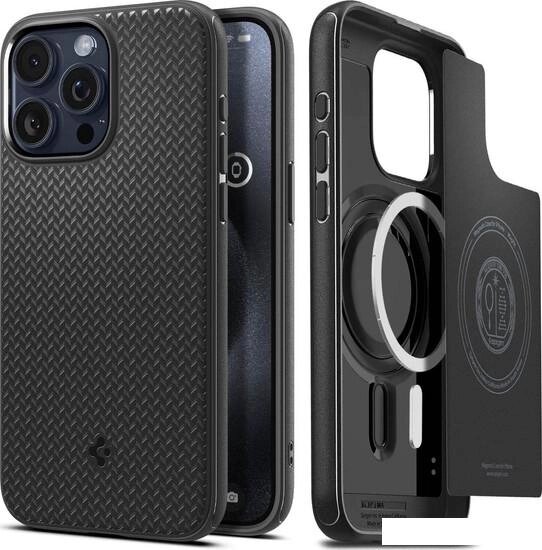 Чехол для телефона Spigen Mag Armor (MagFit) для iPhone 15 Pro ACS06736 (черный) от компании Интернет-магазин marchenko - фото 1