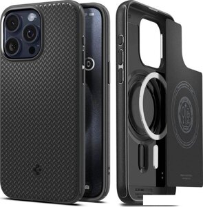 Чехол для телефона Spigen Mag Armor (MagFit) для iPhone 15 Pro ACS06736 (черный)