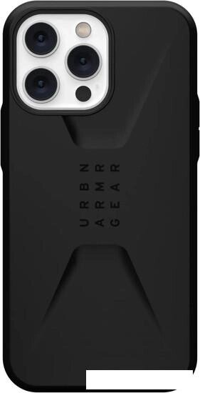 Чехол для телефона Uag для iPhone 14 Pro Max Civilian Black 114043114040 от компании Интернет-магазин marchenko - фото 1