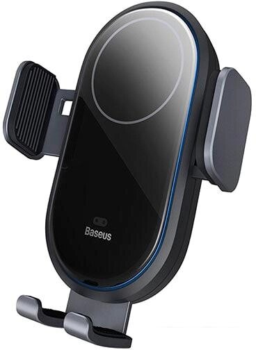 Держатель для смартфона Baseus LightChaser Series Wireless Charging Electric Car Mount 15W C40355900 от компании Интернет-магазин marchenko - фото 1
