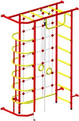 Детский спортивный комплекс Пионер 9 (красный/желтый) от компании Интернет-магазин marchenko - фото 1