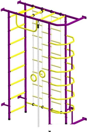 Детский спортивный комплекс Пионер 9Л (пурпурный/желтый) от компании Интернет-магазин marchenko - фото 1
