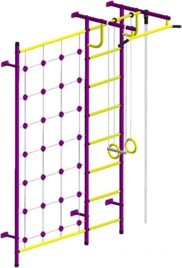 Детский спортивный комплекс Пионер С3СМ (пурпурный/желтый) от компании Интернет-магазин marchenko - фото 1