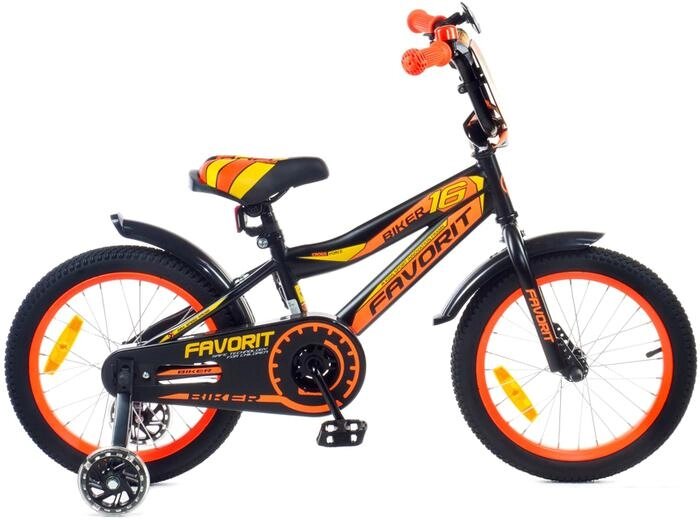Детский велосипед Favorit Biker 16 BIK-16OR (оранжевый) от компании Интернет-магазин marchenko - фото 1
