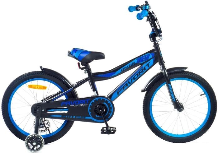 Детский велосипед Favorit Biker 18 BIK-18BL (синий) от компании Интернет-магазин marchenko - фото 1