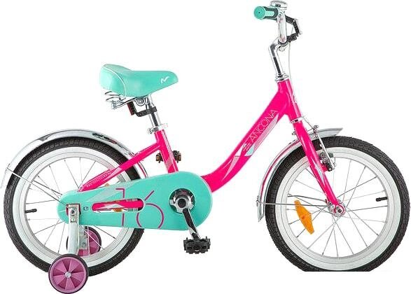 Детский велосипед Novatrack Ancona 16 (розовый/голубой, 2018) от компании Интернет-магазин marchenko - фото 1