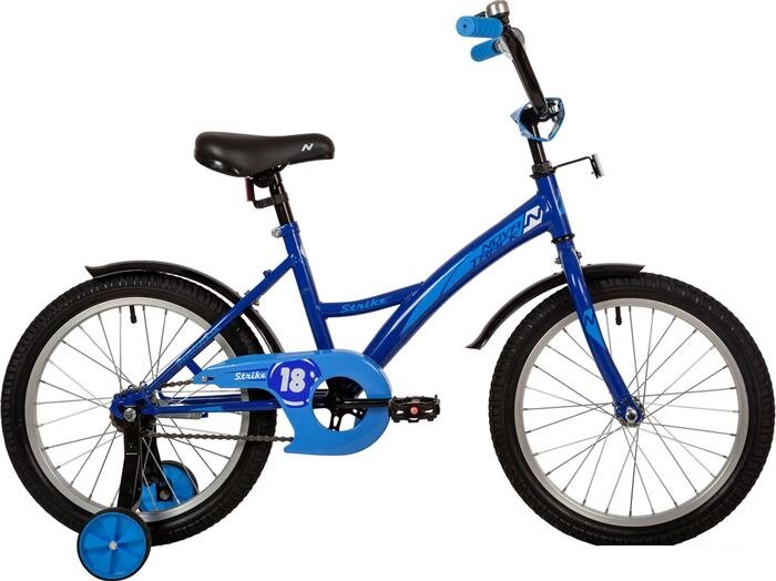 Детский велосипед Novatrack Strike 18 2022 183STRIKE. BL22 (синий) от компании Интернет-магазин marchenko - фото 1