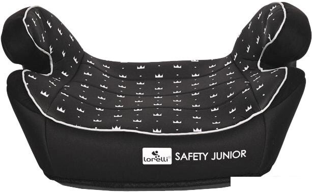 Детское сиденье Lorelli Safety Junior Fix (черный, короны) от компании Интернет-магазин marchenko - фото 1