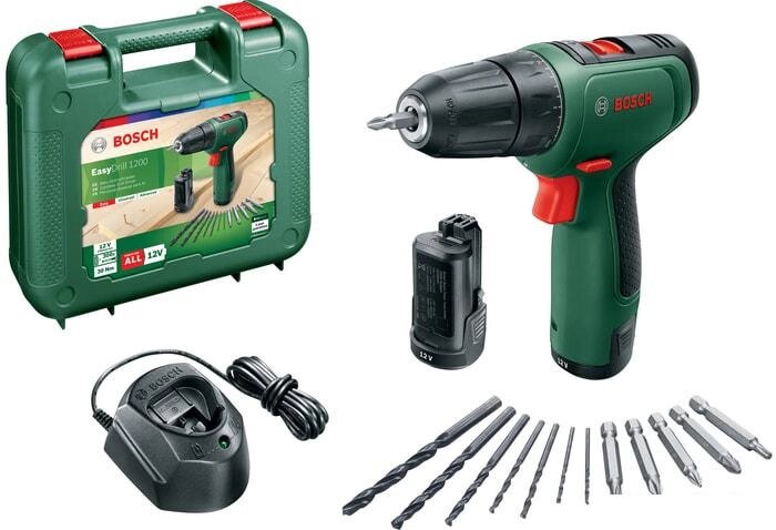 Дрель-шуруповерт Bosch EasyDrill 1200 06039D3007 (с 2-мя АКБ, кейс) от компании Интернет-магазин marchenko - фото 1