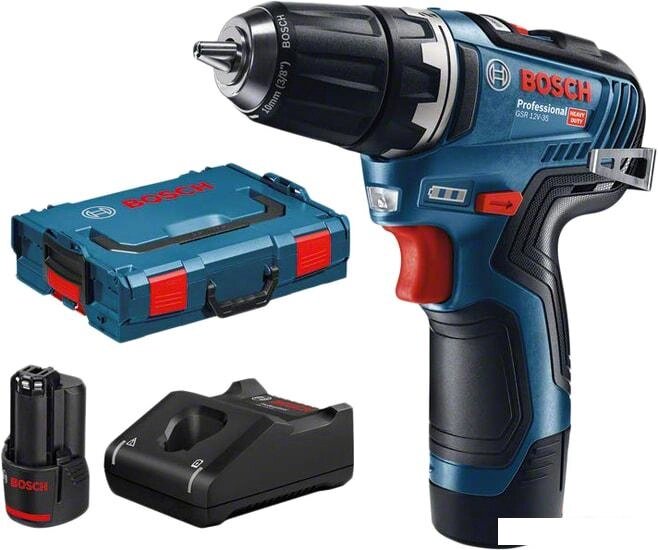 Дрель-шуруповерт Bosch GSR 12V-35 Professional 06019H8002 (с 2-мя АКБ) от компании Интернет-магазин marchenko - фото 1