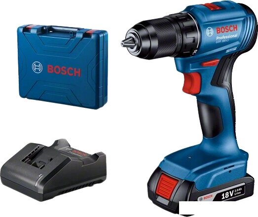 Дрель-шуруповерт Bosch GSR 185-LI Professional 06019K3001 (с 1-им АКБ, кейс) от компании Интернет-магазин marchenko - фото 1