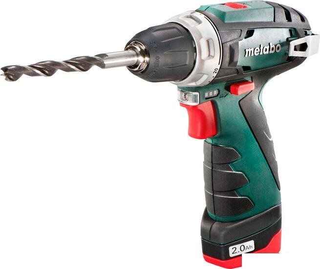 Дрель-шуруповерт Metabo PowerMaxx BS Basic 600080500 с 2-мя АКБ 2 Ah от компании Интернет-магазин marchenko - фото 1