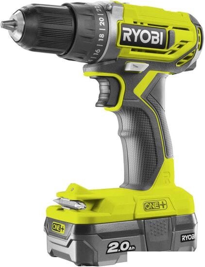 Дрель-шуруповерт Ryobi R18DD2-220S 5133003821 (с 2-мя АКБ, сумка) от компании Интернет-магазин marchenko - фото 1