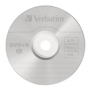 DVD+R диск Verbatim 4.7Gb 16x DLP Matt Silver по 50 шт. CakeBox 043550