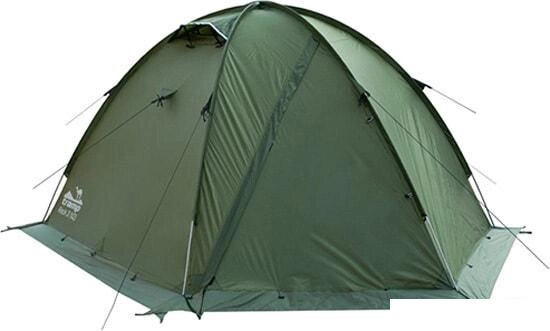Экспедиционная палатка TRAMP Rock 3 v2 (зеленый) от компании Интернет-магазин marchenko - фото 1