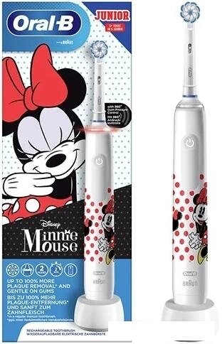 Электрическая зубная щетка Oral-B Pro 3 Junior Sensi Minnie Mouse D505.523.2K от компании Интернет-магазин marchenko - фото 1