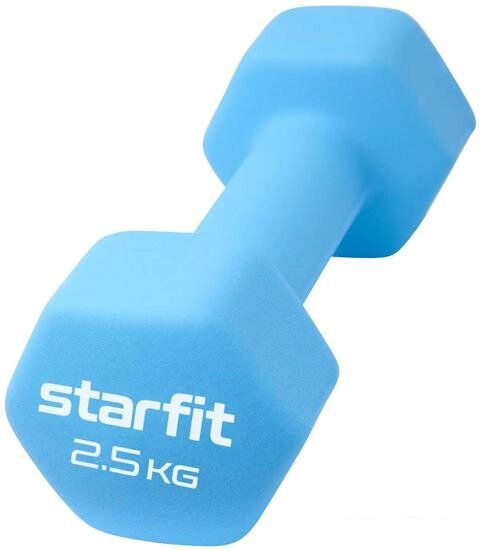 Гантель Starfit DB-201 2.5 кг (синий пастель) от компании Интернет-магазин marchenko - фото 1