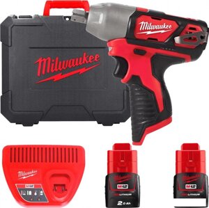 Гайковерт Milwaukee M12 M12BIW12-202C 4933447133 (с 2-мя АКБ, кейс)