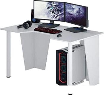 Геймерский стол MFMaster Форсаж-2 (белый) от компании Интернет-магазин marchenko - фото 1